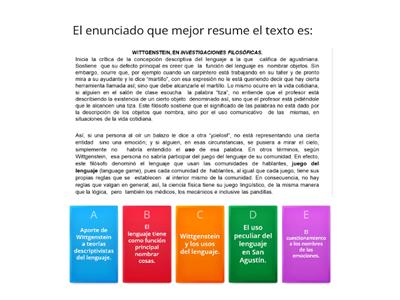 COMPRENSIÓN LECTORA