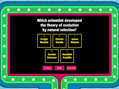 Evolution & Natural Selection Gameshow