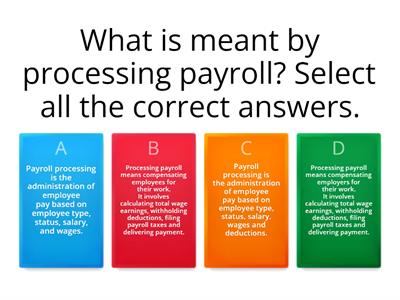 Basic Payroll Processing 