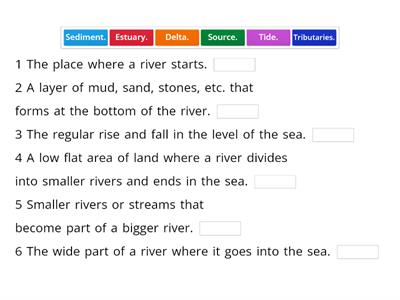 River vocabulary.