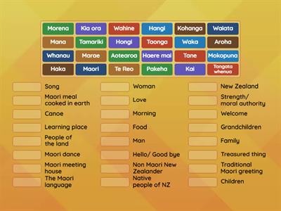 Maori words