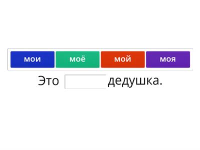 NNat мой/моя/моё/мои