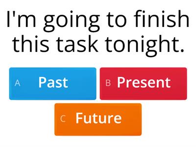 Past, Present and Future Tenses Quiz