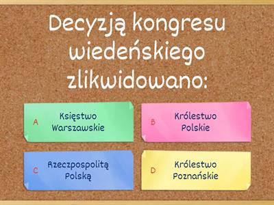 Ziemie polskie po kongresie wiedeńskim - 7