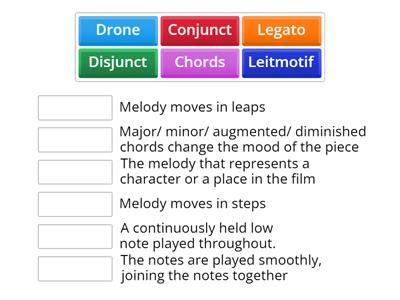 Year 9: We're in Hollywood - Vocab Match Up