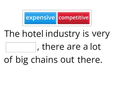 The competitive hotel industry