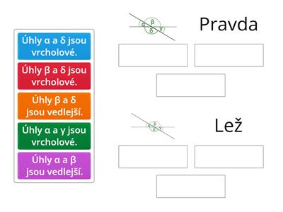 Úhel - vedlejší, vrcholový