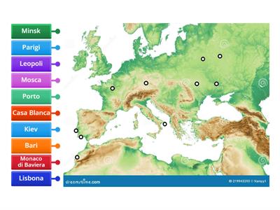 Geografia europea semplice elementari