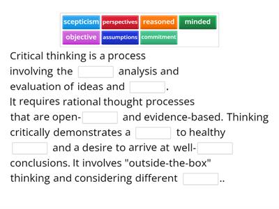 W1T3 Critical Thinking