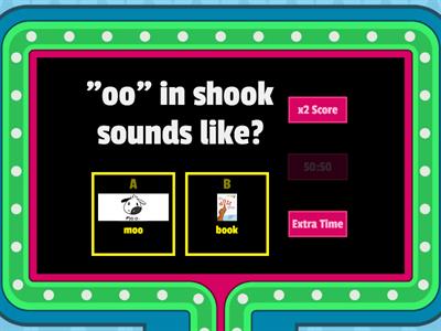 2 Sounds of "oo" Gameshow Quiz