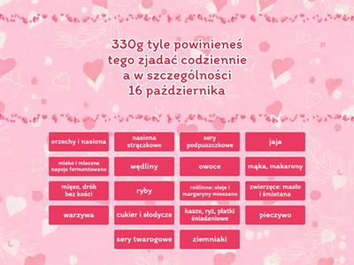 dzienna modelowa racja pokarmowa produktów spożywczych dla chłopców 16-18 lat