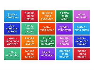 Everyday verbs Finnish-English