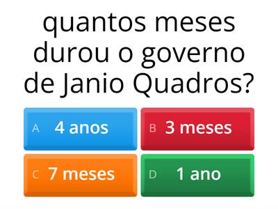 Atividades sobre janio Quadros