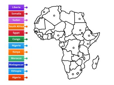 WCH Africa Map Review Game