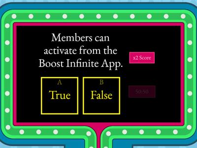 Boost Infinite/Buddy Game Show