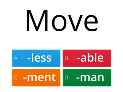 Suffixes (Inter 1B - U.9)