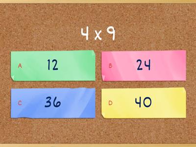 Single Digit Multiplication 2-9