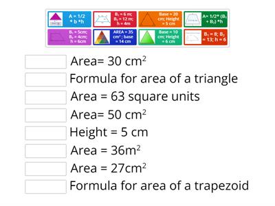 Area of Triangle and Trapezoid