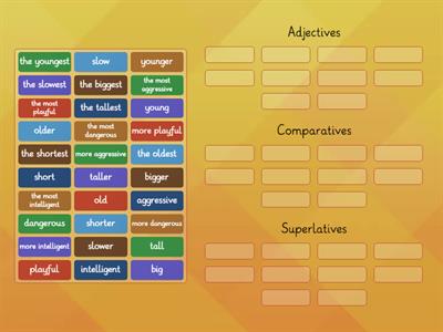 Adjectives, Comparatives and Superlatives  5