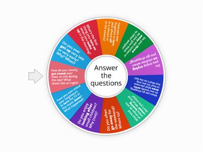 Phrasal verb questionnaire (New English File 4th edition pre intermediate 10 b)