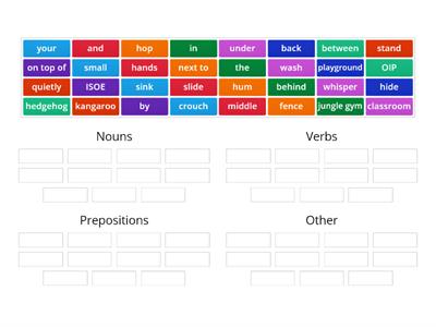 Outside Prepositions game