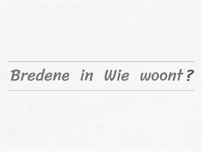 BENO - kennismaking en familie - vraagwoorden