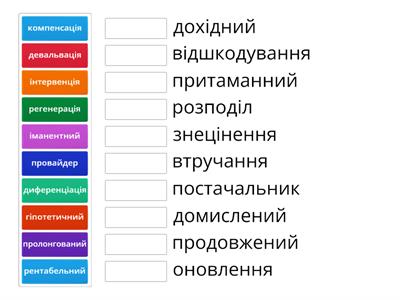 Іншомовні слова - українські відповідники.