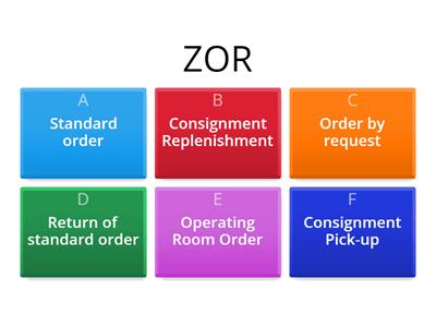 Acronym Quiz - Order types