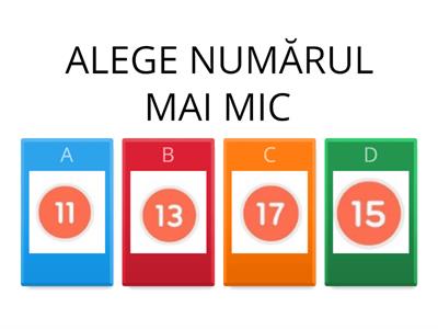 ALEGE NUMARUL MAI MIC