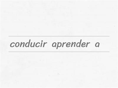 Relaciona las palabras para formar oraciones p.46 C2