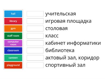 GG2 Places in a school