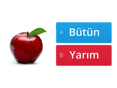 bütün-yarım