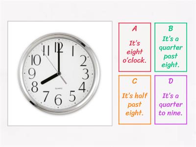 Year 3 ( Module 7- Out and about) - What's the time?