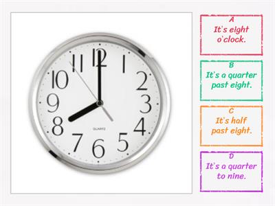 Year 3 ( Module 7- Out and about) - What's the time?