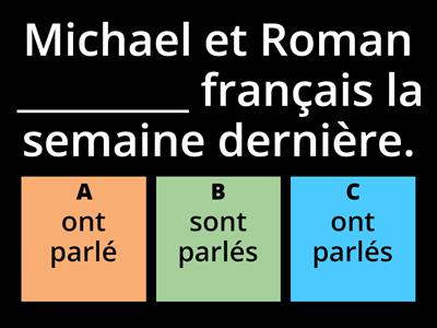 Bilan Passé Composé