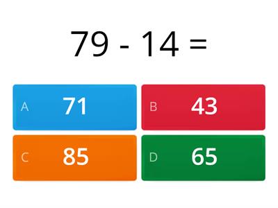 Double Digit Subtraction (Hundreds Chart)