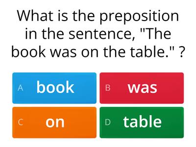 Prepositions - Quiz