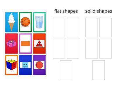 flat vs solid shapes