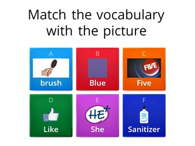 sight words and vocabulary