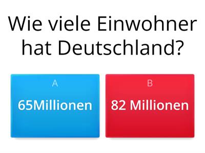 Quiz DEUTSCHLAND Landeskunde