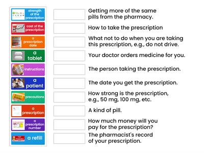 Reading a prescription label