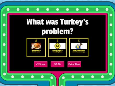 Turkey Trouble comprehension questions