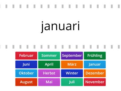 Monate und Jahreszeiten