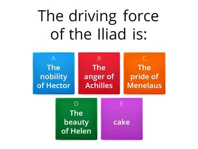 The beginning of the Iliad to the death of Hector