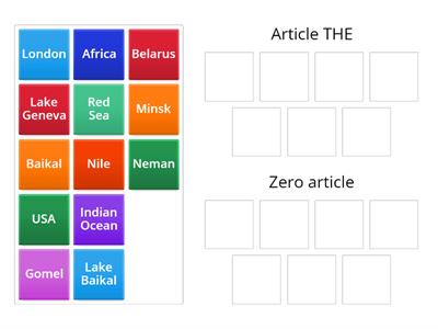 Form 5-6: Articles with geographical names.