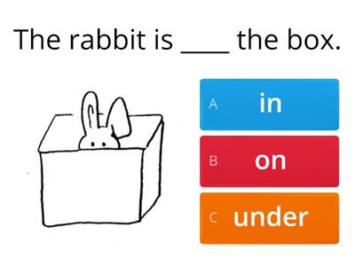 Review Lang :Prepositions - In, On, Under,By