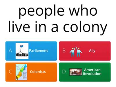American Revolution Vocabulary Quiz