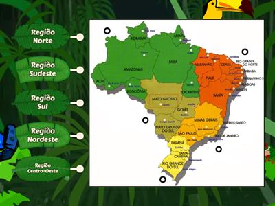 Mapa Regiões do Brasil