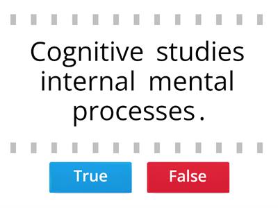 Assumptions of Behaviourist Approach and the Cognitive Approach