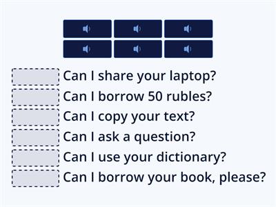 sound English matching Solutions IC questions borrow